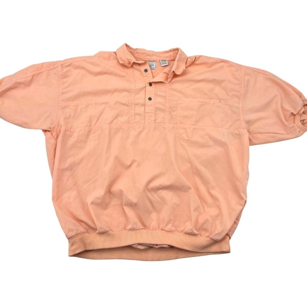 Vintage Men's Peach Pullover Shirt Large From The‎ Mens Store Sears